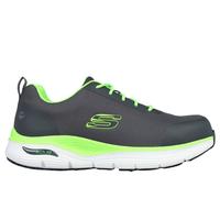 Skechers Men's Work: Arch Fit SR - Ringstap Sneaker in Charcoal/Lime, Size 9.5 | Textile/Synthetic