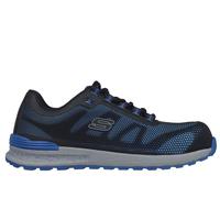 Skechers Men's Work: Bulklin Sneaker in Blue, Size 12 | Synthetic/Textile