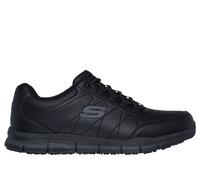 Skechers Men's Work: Nampa - Osil Sneaker in Black, Size 7.5 | Synthetic/Textile