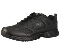 Skechers Mens Work Relaxed Fit Dighton Slip Resistant Sneaker,Black,US 8.5 W