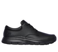 Skechers Men's Work Relaxed Fit: Flex Advantage - Fourche SR Sneaker in Black, Size 7 | Leather