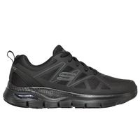 Skechers Men's Work Slip-Resistant: Arch Fit - Axtell Sneaker in Black, Size 8.5 | Textile/Synthetic