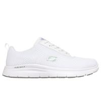Skechers Men's Work Slip-Resistant Relaxed Fit: Flex Advantage - Bendon Sneaker in White, Size 10 | Textile/Synthetic