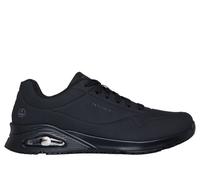 Skechers Men's Work Slip-Resistant Relaxed Fit: UNO - Sutal Sneaker in Black, Size 6.5 | Synthetic/Textile