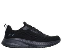 Skechers Men's Work Waterproof Slip-Resistant: Squad Chaos Sneaker in Black, Size 8.5 | Textile/Synthetic