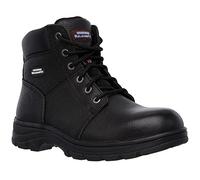 Skechers Men's Workshire Boots, Black Embossed Leather, 7.5 UK