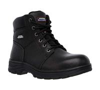 Skechers Men's Workshire Boots, Black Embossed Leather, 7.5 UK