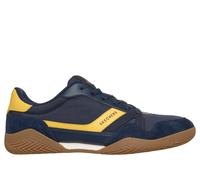 Skechers Men's Zinger Evo - Debut Brace Sneaker in Navy Blue/Yellow, Size 10.5 | Synthetic/Leather/Textile