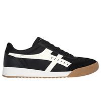 Skechers Men's Zinger - Manzanilla Superado Sneaker in Black/White, Size 9.5 | Synthetic/Textile/Leather