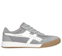 Skechers Men's Zinger - Manzanilla Superado Sneaker in Gray/White, Size 8.5 | Synthetic/Textile/Leather