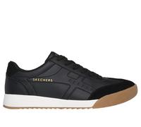 Skechers Men's Zinger - Manzanilla Totale Sneaker in Black, Size 9.5 | Synthetic/Leather/Synthetic
