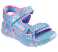 Skechers Girls S-Lights: Mermaid Dreams Sandal Sandals in Blue, Size 12.5 | Synthetic/Textile