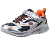 Skechers Meteor-Lights Boys' Sneakers, silver/orange, 17.5 cm