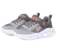 Skechers Meteor-Lights Krendox Sneaker, Grey, 3.5 UK Child