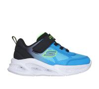 Skechers Meteor-Lights - Krendox Sneaker in Black/Blue, Size 6 | Textile/Synthetic
