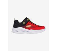 Skechers Meteor-Lights Krendox Trainers Red Black Kids - 37