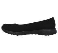 Skechers Microburst One Up Womens Slip On Skimmer Sneakers Black 12
