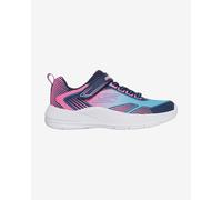 Skechers Microspec Advance - Oasis Point Shoes Dark Blue Pink Girls - 29