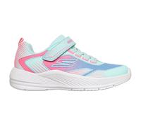 Skechers Girl's Microspec Advance Oasis Point Sneakers, Aqua Textile/Multi Trim, 9.5 UK Child