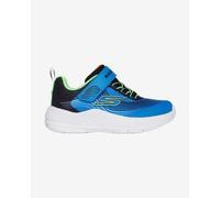 Skechers Boys Lightweight Toddler Gore and Strap Sn Trainers - Black/Blue, UK8