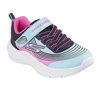 Girl's Skechers Girls' Microspec Advance Gore & Strap Ombre Mesh Sneaker with 3D Print Details Aqua/Purple - Green/Blue - Size: 1 (older)