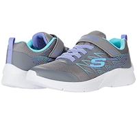 Skechers Microspec Bold Delight Girls Youth Trainers 12.5/31 Grey/Turq