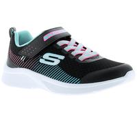 Skechers Microspec Girls Junior Trainers black UK Size