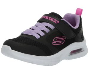Skechers Microspec M Kids Runners Black/Lavender 10 UK Child