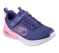 Skechers Girl's Microspec Max Advance Fly 3.0 Sneakers, Navy Mesh/Pink Trim, 13 UK Child
