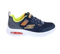 Skechers Microspec Max Advance Squad-Pacer Sneaker, Navy Textile/Synthetic/Multi Trim, 12.5 UK Child