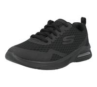 Skechers Boys Microspec Max Sneaker, Black Textile Trim, 5.5 UK
