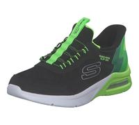 Skechers Microspec Max Brisk-Stripe Sneaker, Black, 4 UK