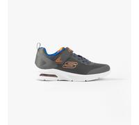 Boy's Skechers MICROSPEC MAX - VAPTIX Boys Trainers Charcoal/Blue - Grey - Size: UK 2 older kids
