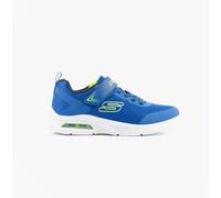 Skechers MICROSPEC MAX - VAPTIX Boys Trainers Blue/Lime - UK 1.5 (Older Kids)