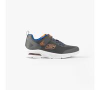 Skechers Boys Trainers, Charcoal Textile/Synthetic/Blue & Orange, 12.5 UK