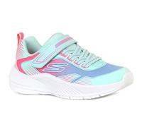 Skechers Girl's Microspec Advance Oasis Point Sneakers, Aqua Textile/Multi Trim, 9.5 UK Child