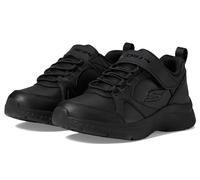 Skechers Girls Microspec Plus - School Sweets Sneaker in Black, Size 3 | Synthetic, Machine Washable