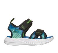Skechers Microspec-Splash Sandals in Black/Lime, Size 6 | Synthetic, Machine Washable