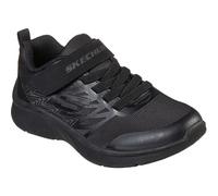 Skechers Microspec Texlor Synthetic Junior Black Trainers UK 11.5
