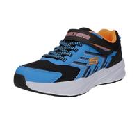Skechers Microspec Tread BBOR Blue Black Orange Kids Trainers 404115L