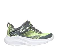 Skechers Microspec Velocity - Grid-Drift Sneaker in Charcoal/Yellow, Size 5 | Synthetic/Textile, Machine Washable