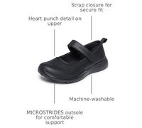 Skechers Microstrides Girls Mary Jane School Shoes | School Mary Jane Air Cooled Memory Foam Machine Washable Lightweight