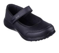 Skechers Girls Microstrides Recess Rules Sneaker, Black, 3 UK Child