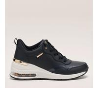 Skechers Million Air Hotter Air Lace-Up Trainer BLACK SIZE 3