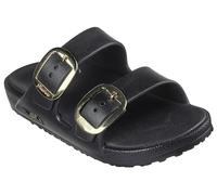 Skechers Molded Double Band Slide W Large Me Flat Sandals Black 4