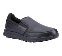 Skechers Nampa Groton Men's Black Vegan Slip-resistant Relaxed-fit Work Shoe
