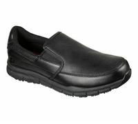 Skechers Men's NAMPA Groton Loafer, Black Synthetic/Pu, 12 UK