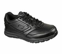 Skechers Women's Nampa Wyola Casual Shoes, Black Synthetic (pu), 8 UK