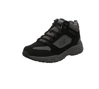 Skechers OAK CANYON- IRONHIDE, Men's Hi-Top Trainers, Black (Black Suede/Mesh/Pu/Charcoal Trim Bkcc), 8.5 UK (42.5 EU)