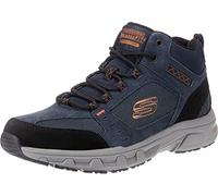Skechers OAK CANYON- IRONHIDE, Men's Hi-Top Trainers, Blue (Navy Suede/Mesh/Pu/Orange Trim Nvor), 6.5 UK (40 EU)